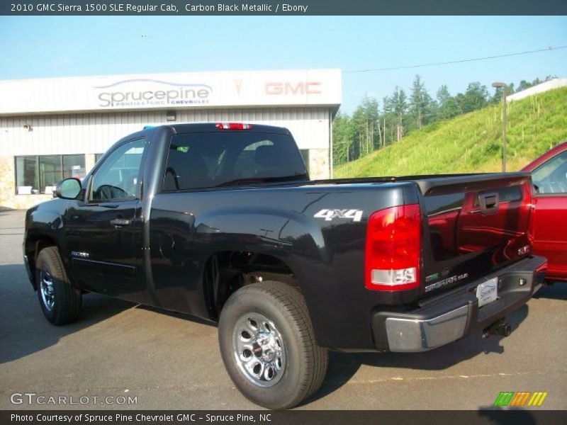 Carbon Black Metallic / Ebony 2010 GMC Sierra 1500 SLE Regular Cab