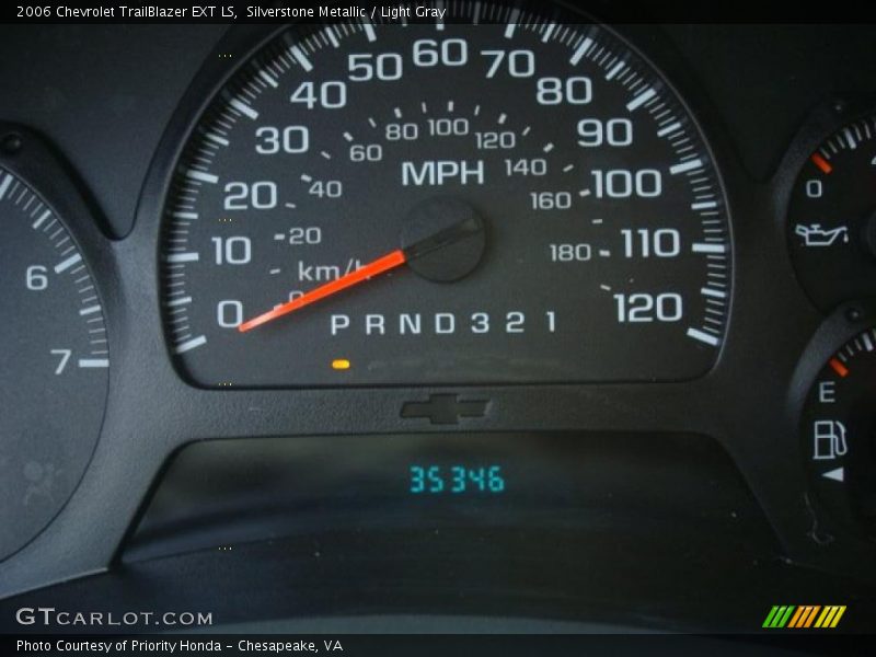 Silverstone Metallic / Light Gray 2006 Chevrolet TrailBlazer EXT LS