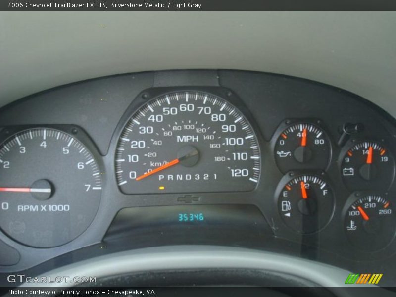Silverstone Metallic / Light Gray 2006 Chevrolet TrailBlazer EXT LS
