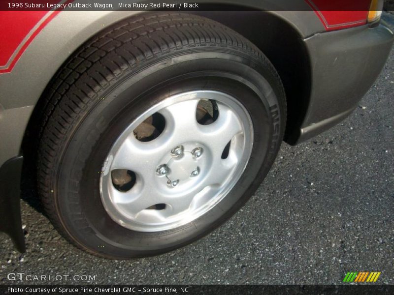 Mica Ruby Red Pearl / Black 1996 Subaru Legacy Outback Wagon