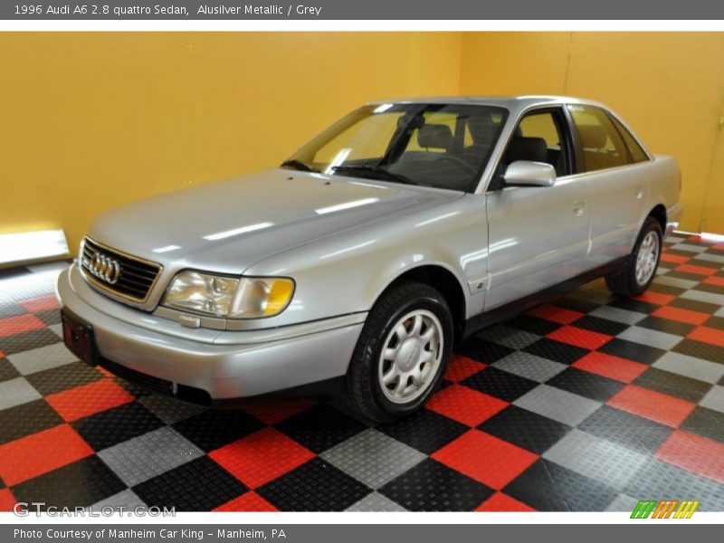 Alusilver Metallic / Grey 1996 Audi A6 2.8 quattro Sedan