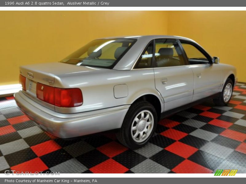 Alusilver Metallic / Grey 1996 Audi A6 2.8 quattro Sedan