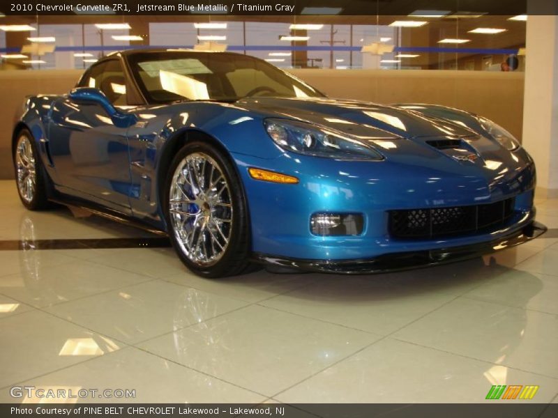 Jetstream Blue Metallic / Titanium Gray 2010 Chevrolet Corvette ZR1