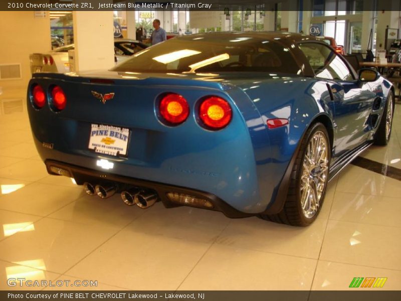 Jetstream Blue Metallic / Titanium Gray 2010 Chevrolet Corvette ZR1