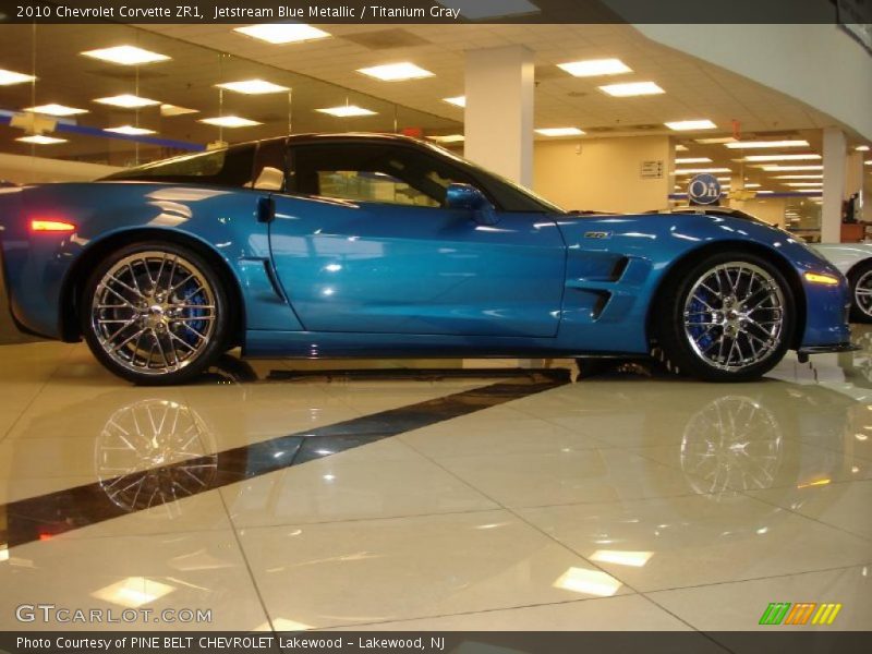 Jetstream Blue Metallic / Titanium Gray 2010 Chevrolet Corvette ZR1