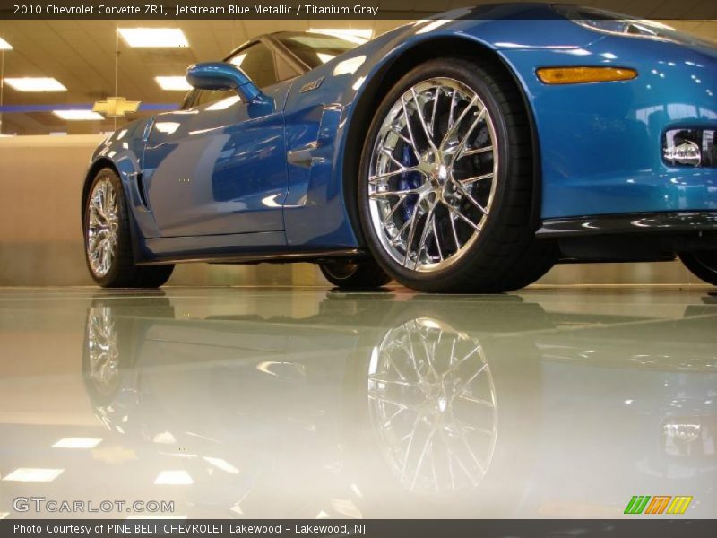 Jetstream Blue Metallic / Titanium Gray 2010 Chevrolet Corvette ZR1