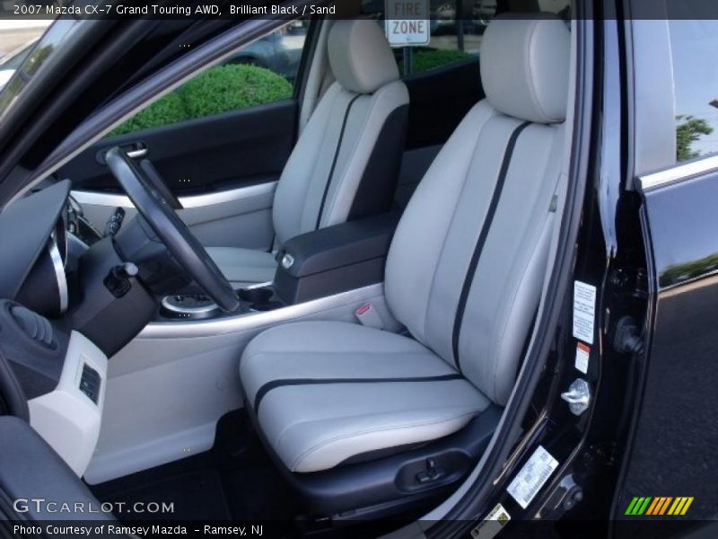 Brilliant Black / Sand 2007 Mazda CX-7 Grand Touring AWD