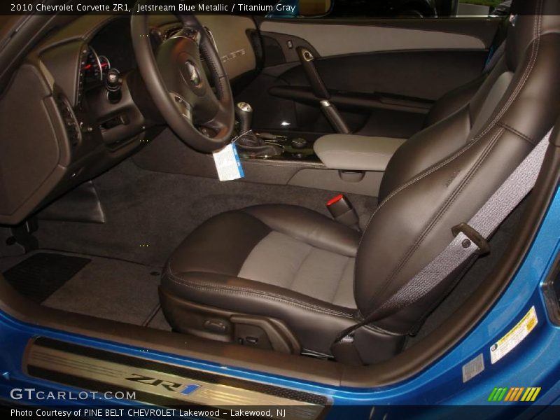 Jetstream Blue Metallic / Titanium Gray 2010 Chevrolet Corvette ZR1