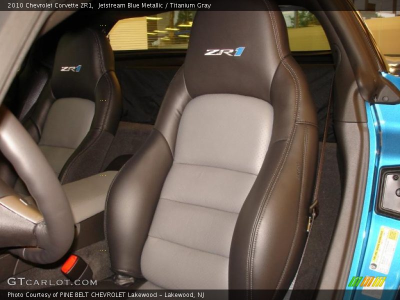 Jetstream Blue Metallic / Titanium Gray 2010 Chevrolet Corvette ZR1