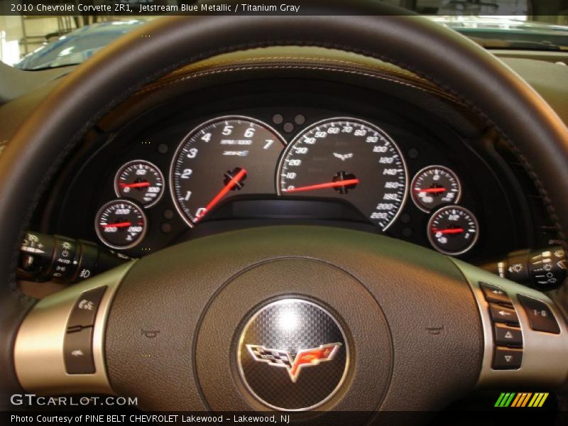 Jetstream Blue Metallic / Titanium Gray 2010 Chevrolet Corvette ZR1