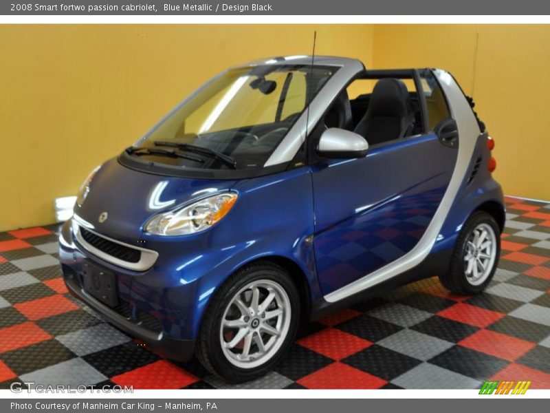 Blue Metallic / Design Black 2008 Smart fortwo passion cabriolet