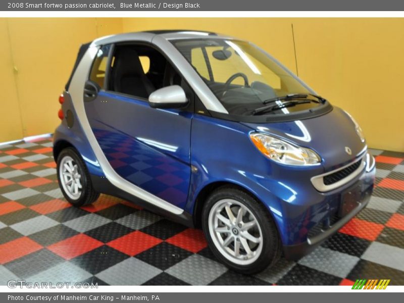 Blue Metallic / Design Black 2008 Smart fortwo passion cabriolet