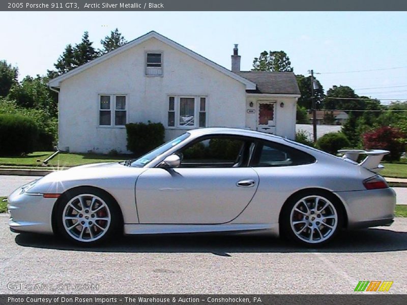 Arctic Silver Metallic / Black 2005 Porsche 911 GT3