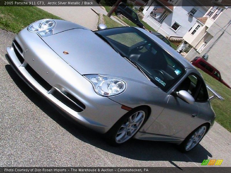 Arctic Silver Metallic / Black 2005 Porsche 911 GT3