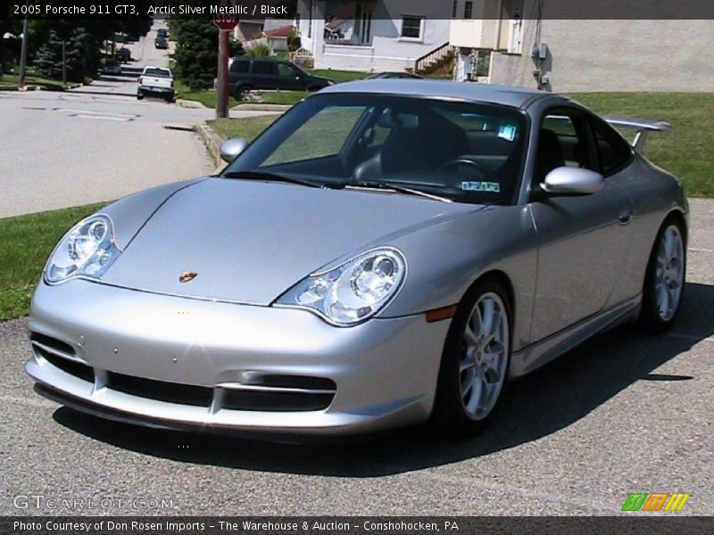 Arctic Silver Metallic / Black 2005 Porsche 911 GT3
