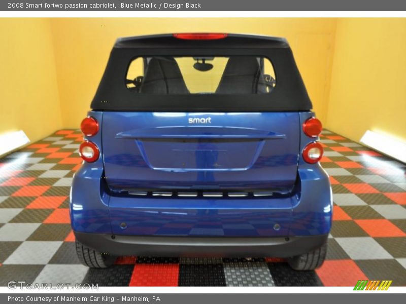 Blue Metallic / Design Black 2008 Smart fortwo passion cabriolet