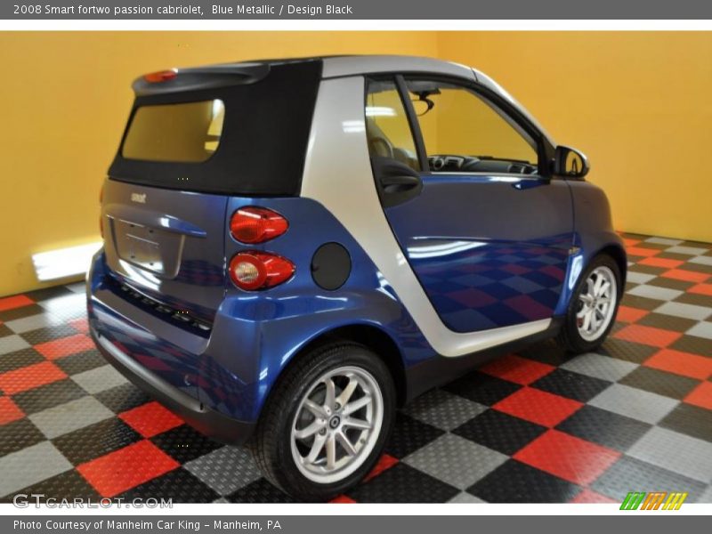 Blue Metallic / Design Black 2008 Smart fortwo passion cabriolet