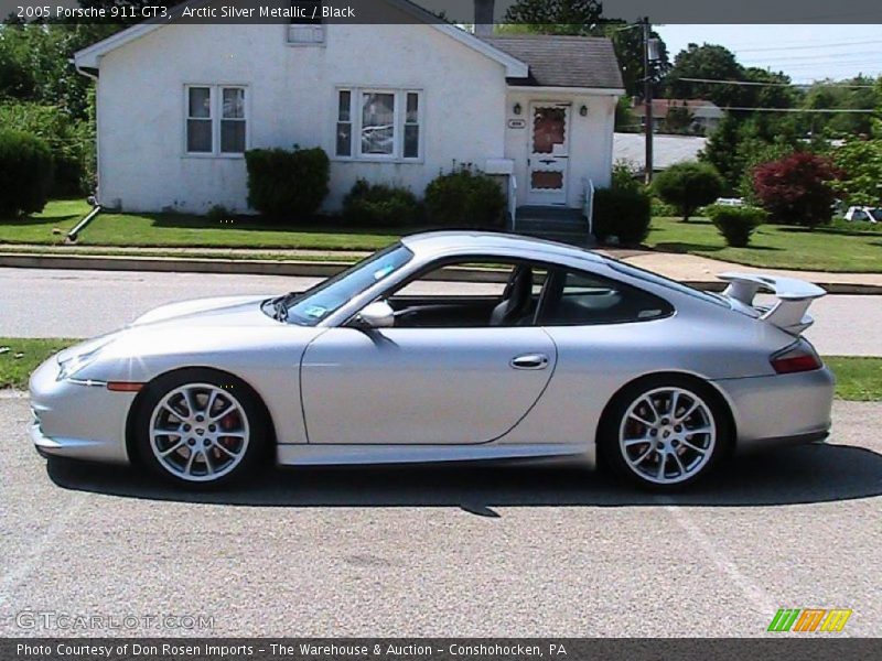 Arctic Silver Metallic / Black 2005 Porsche 911 GT3