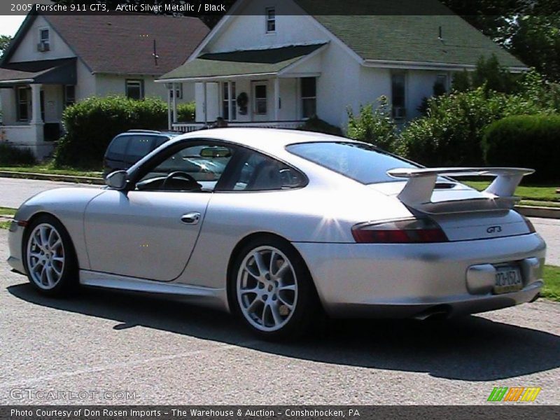 Arctic Silver Metallic / Black 2005 Porsche 911 GT3
