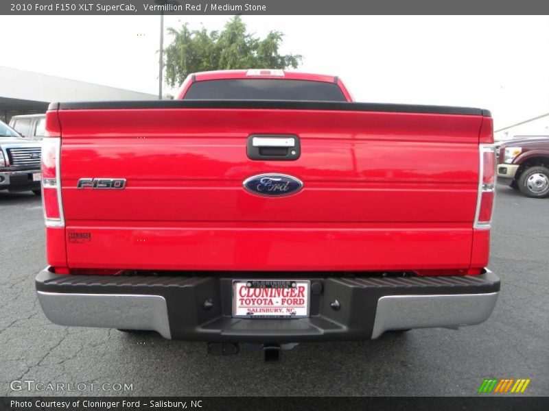 Vermillion Red / Medium Stone 2010 Ford F150 XLT SuperCab