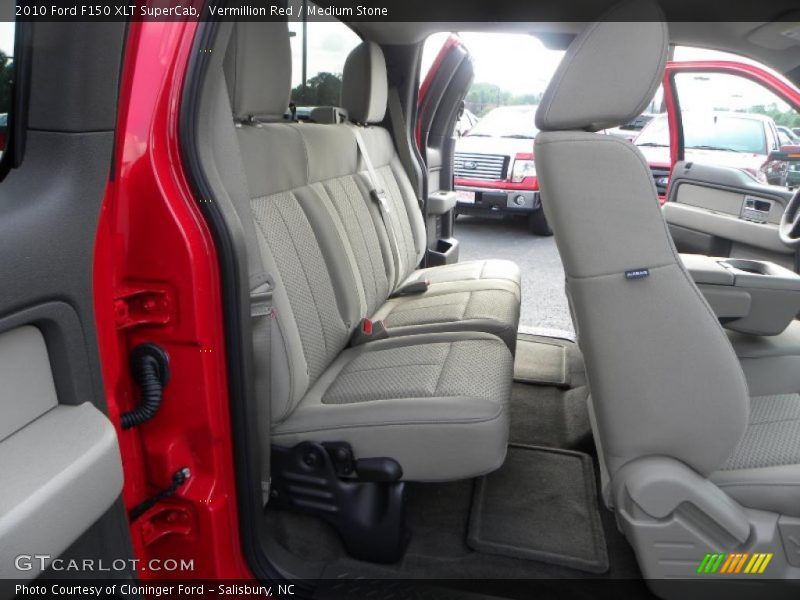 Vermillion Red / Medium Stone 2010 Ford F150 XLT SuperCab