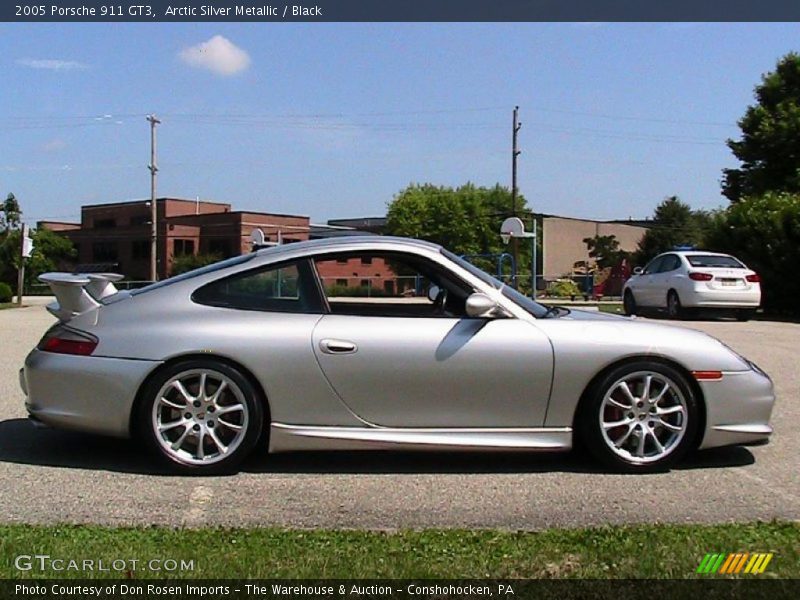 Arctic Silver Metallic / Black 2005 Porsche 911 GT3