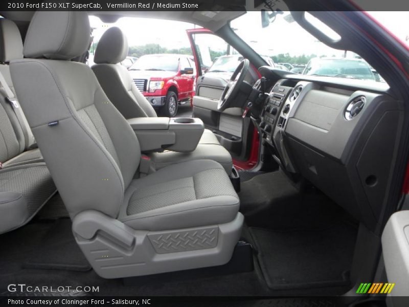 Vermillion Red / Medium Stone 2010 Ford F150 XLT SuperCab