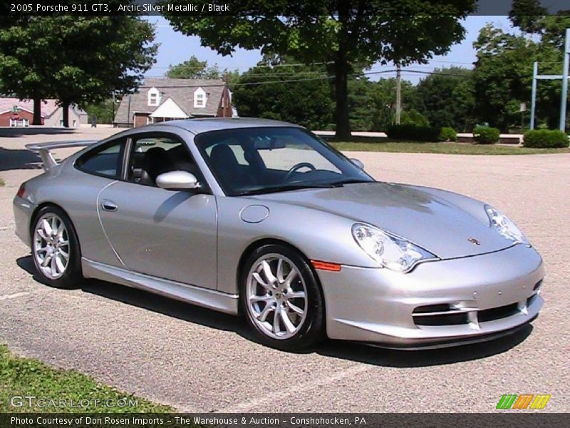 Arctic Silver Metallic / Black 2005 Porsche 911 GT3