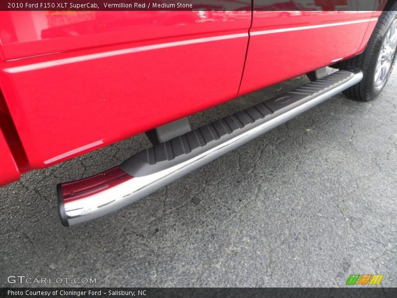Vermillion Red / Medium Stone 2010 Ford F150 XLT SuperCab