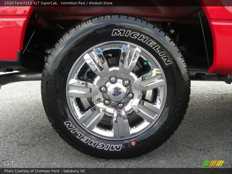 Vermillion Red / Medium Stone 2010 Ford F150 XLT SuperCab