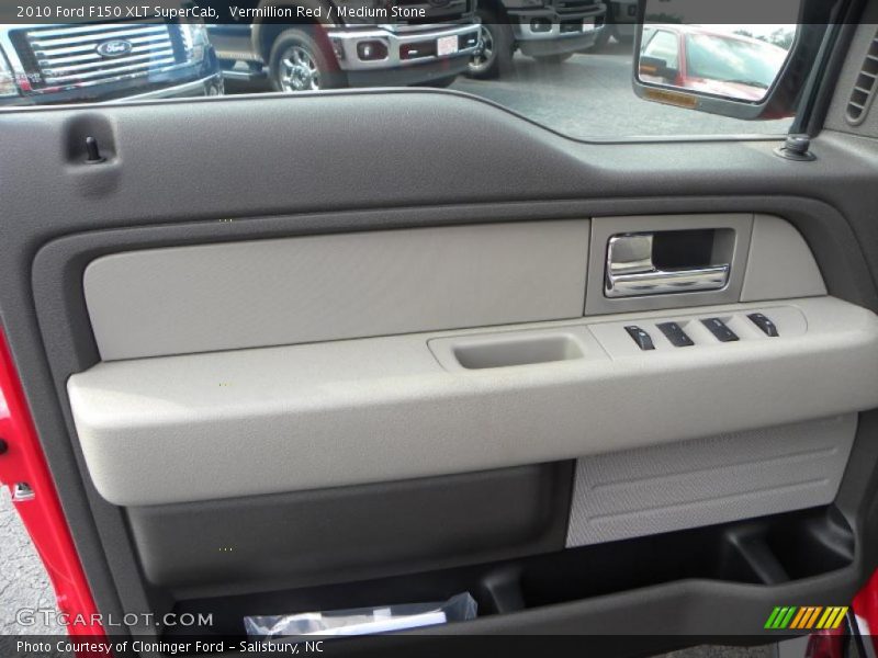 Vermillion Red / Medium Stone 2010 Ford F150 XLT SuperCab