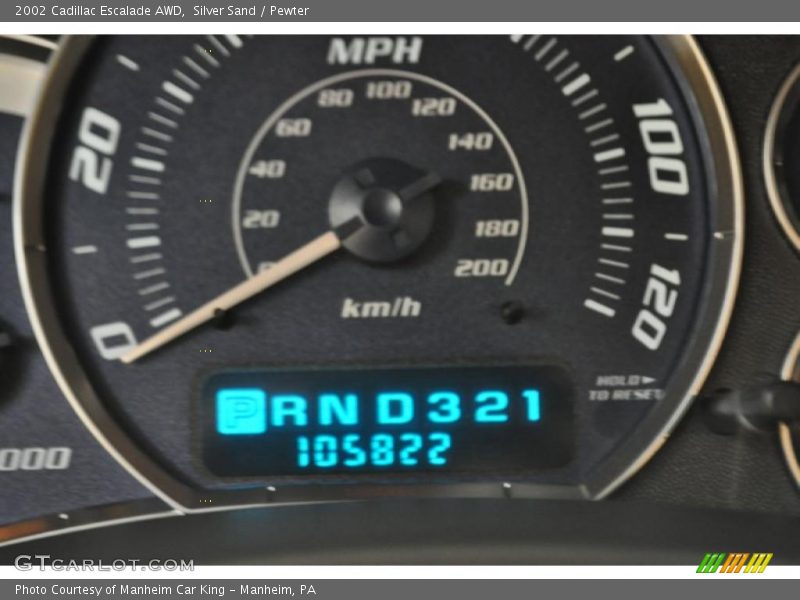 Silver Sand / Pewter 2002 Cadillac Escalade AWD