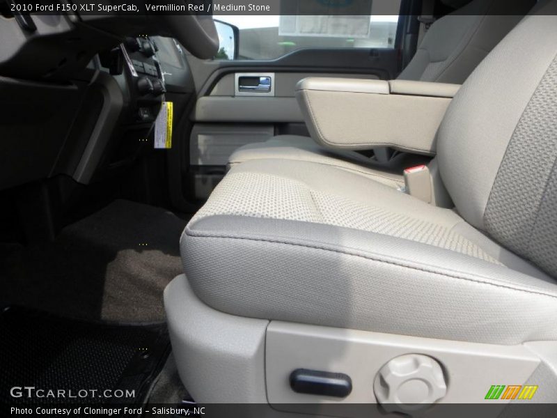 Vermillion Red / Medium Stone 2010 Ford F150 XLT SuperCab