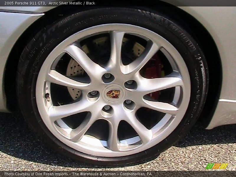 Arctic Silver Metallic / Black 2005 Porsche 911 GT3
