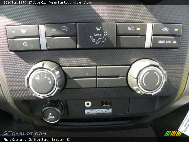 Vermillion Red / Medium Stone 2010 Ford F150 XLT SuperCab