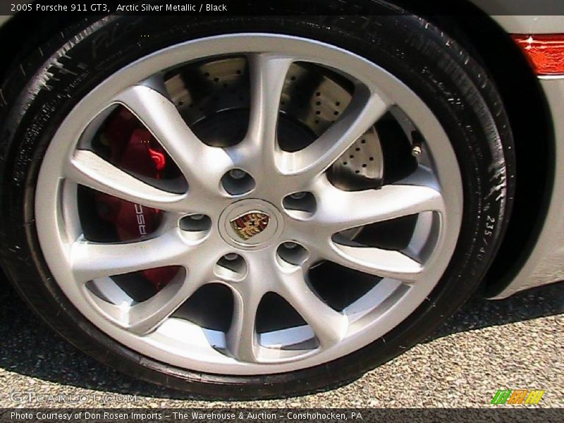 Arctic Silver Metallic / Black 2005 Porsche 911 GT3