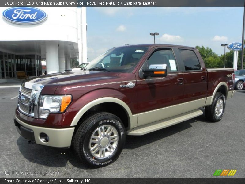 Royal Red Metallic / Chapparal Leather 2010 Ford F150 King Ranch SuperCrew 4x4