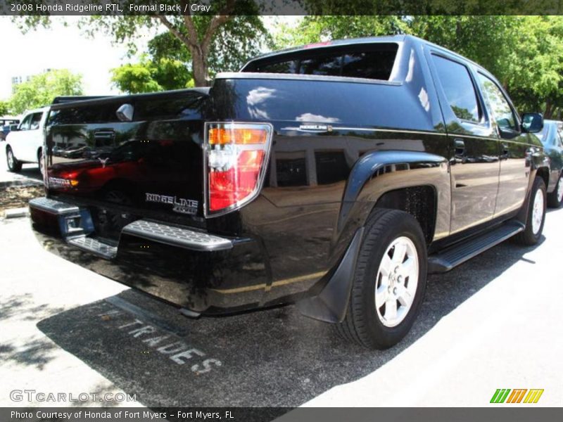 Formal Black / Gray 2008 Honda Ridgeline RTL