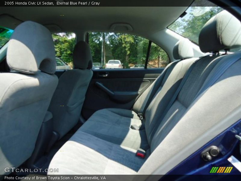 Eternal Blue Pearl / Gray 2005 Honda Civic LX Sedan
