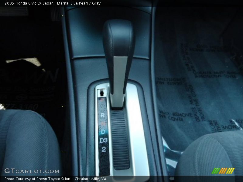 Eternal Blue Pearl / Gray 2005 Honda Civic LX Sedan