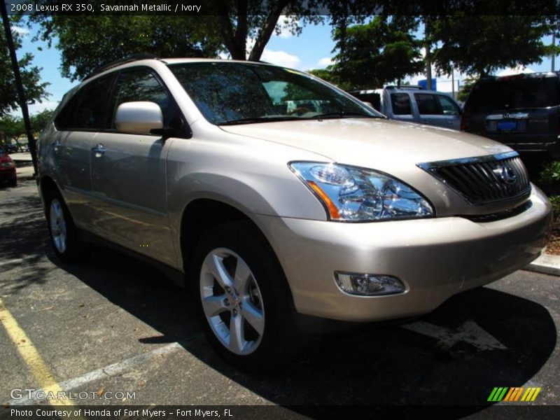 Savannah Metallic / Ivory 2008 Lexus RX 350