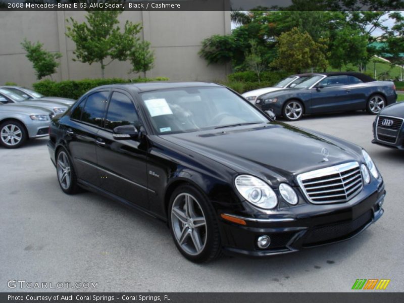 Black / Cashmere 2008 Mercedes-Benz E 63 AMG Sedan