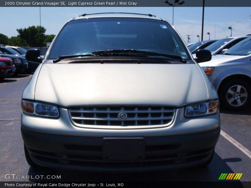 Light Cypress Green Pearl / Mist Gray 2000 Chrysler Grand Voyager SE