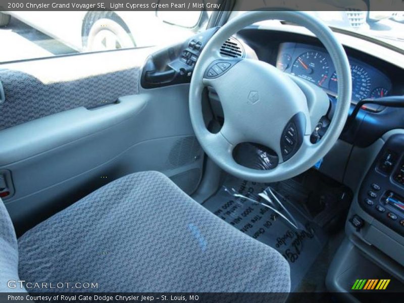 Light Cypress Green Pearl / Mist Gray 2000 Chrysler Grand Voyager SE