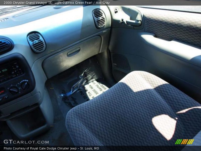 Light Cypress Green Pearl / Mist Gray 2000 Chrysler Grand Voyager SE