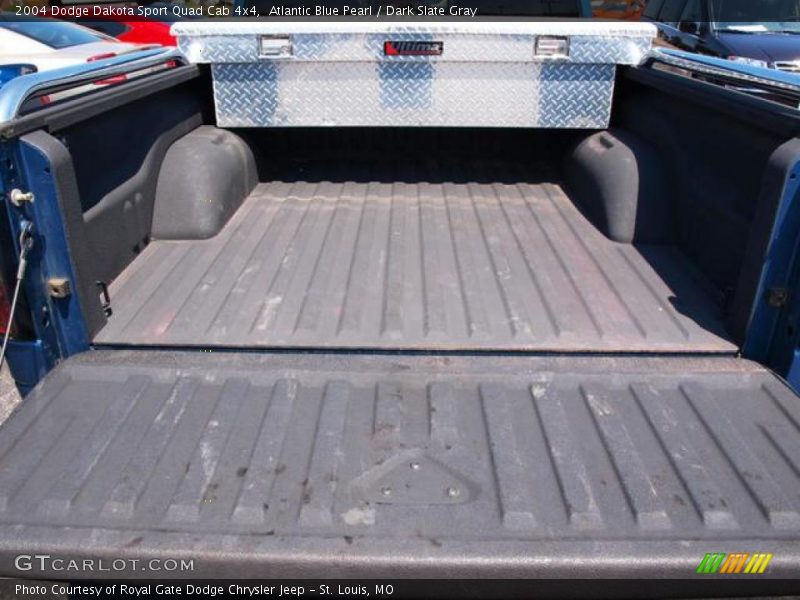 Atlantic Blue Pearl / Dark Slate Gray 2004 Dodge Dakota Sport Quad Cab 4x4