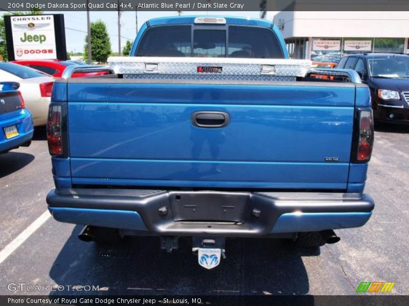 Atlantic Blue Pearl / Dark Slate Gray 2004 Dodge Dakota Sport Quad Cab 4x4