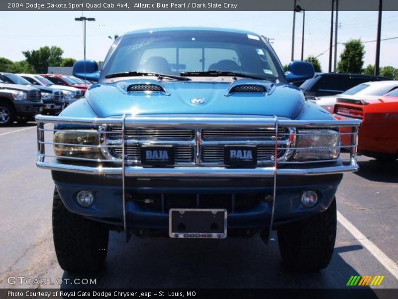 Atlantic Blue Pearl / Dark Slate Gray 2004 Dodge Dakota Sport Quad Cab 4x4