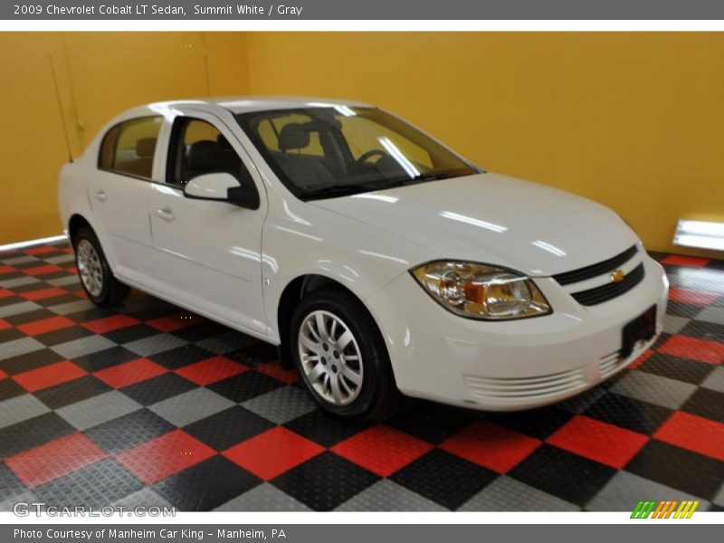 Summit White / Gray 2009 Chevrolet Cobalt LT Sedan