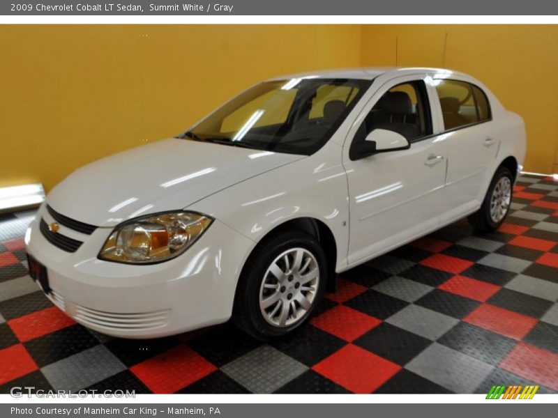 Summit White / Gray 2009 Chevrolet Cobalt LT Sedan